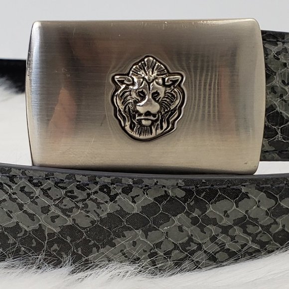 Genuine Snakeskin Belt Silver Buckle NWOT main image 8